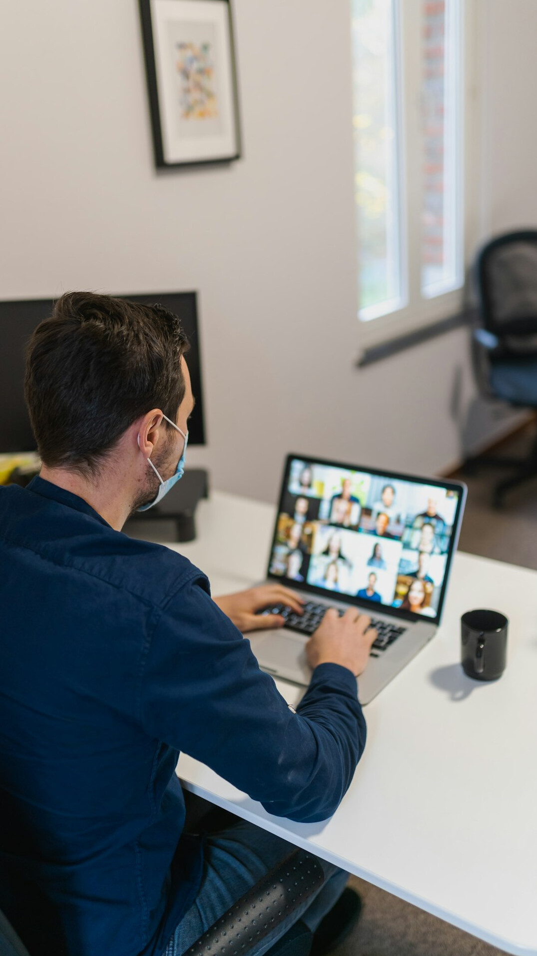 remote workers on video call
