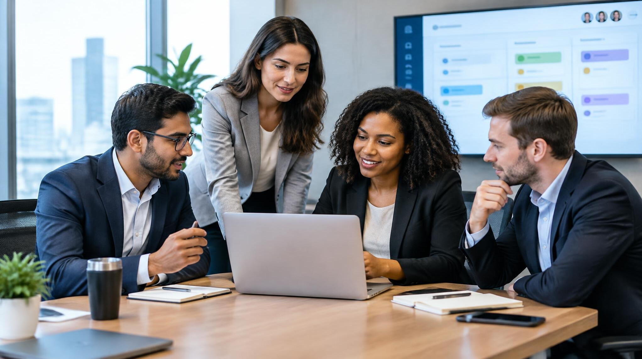 corporate team meeting