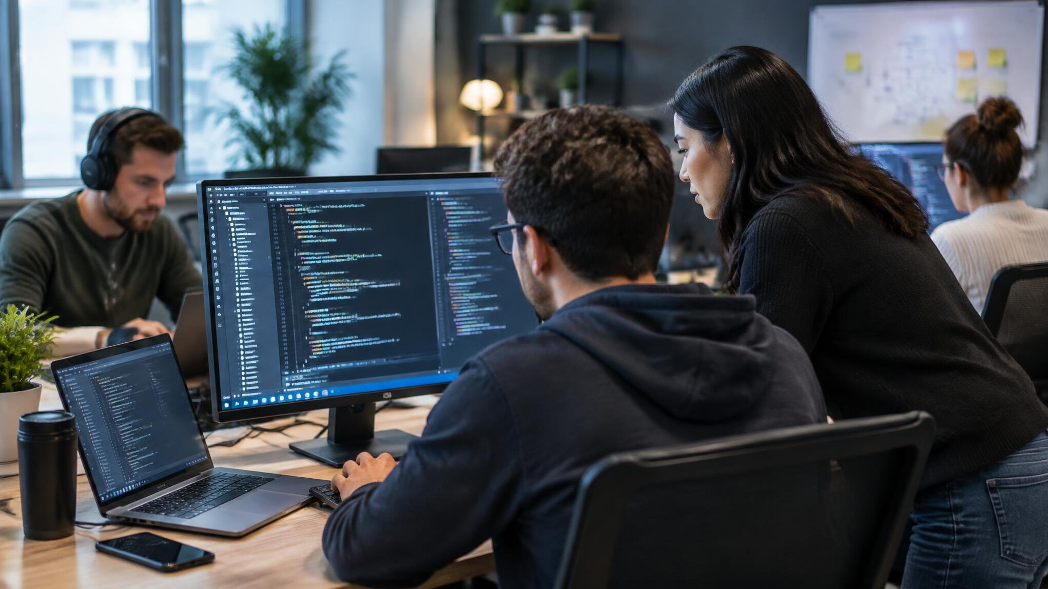 software developers coding